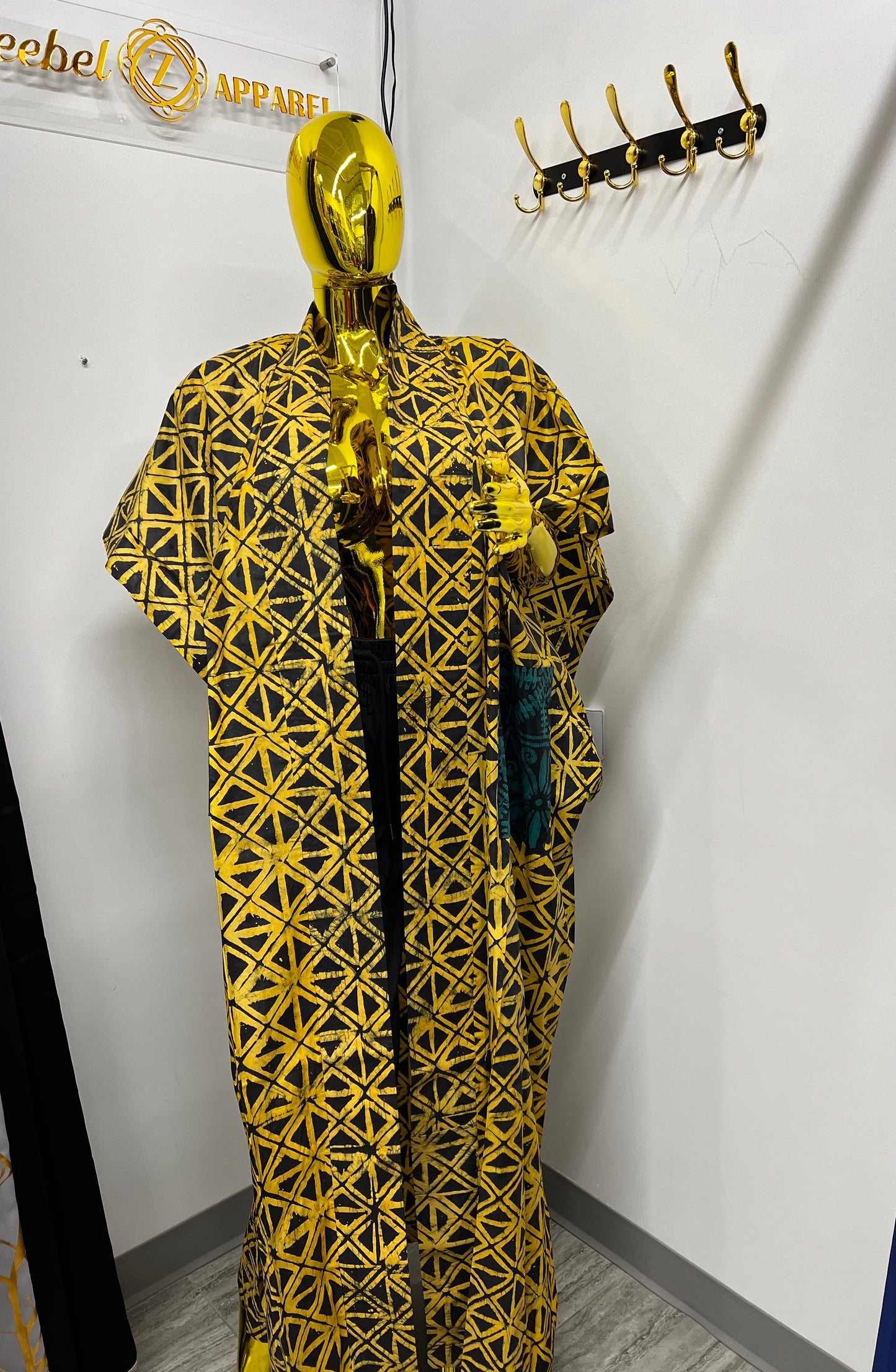 Yellow and green Kimono