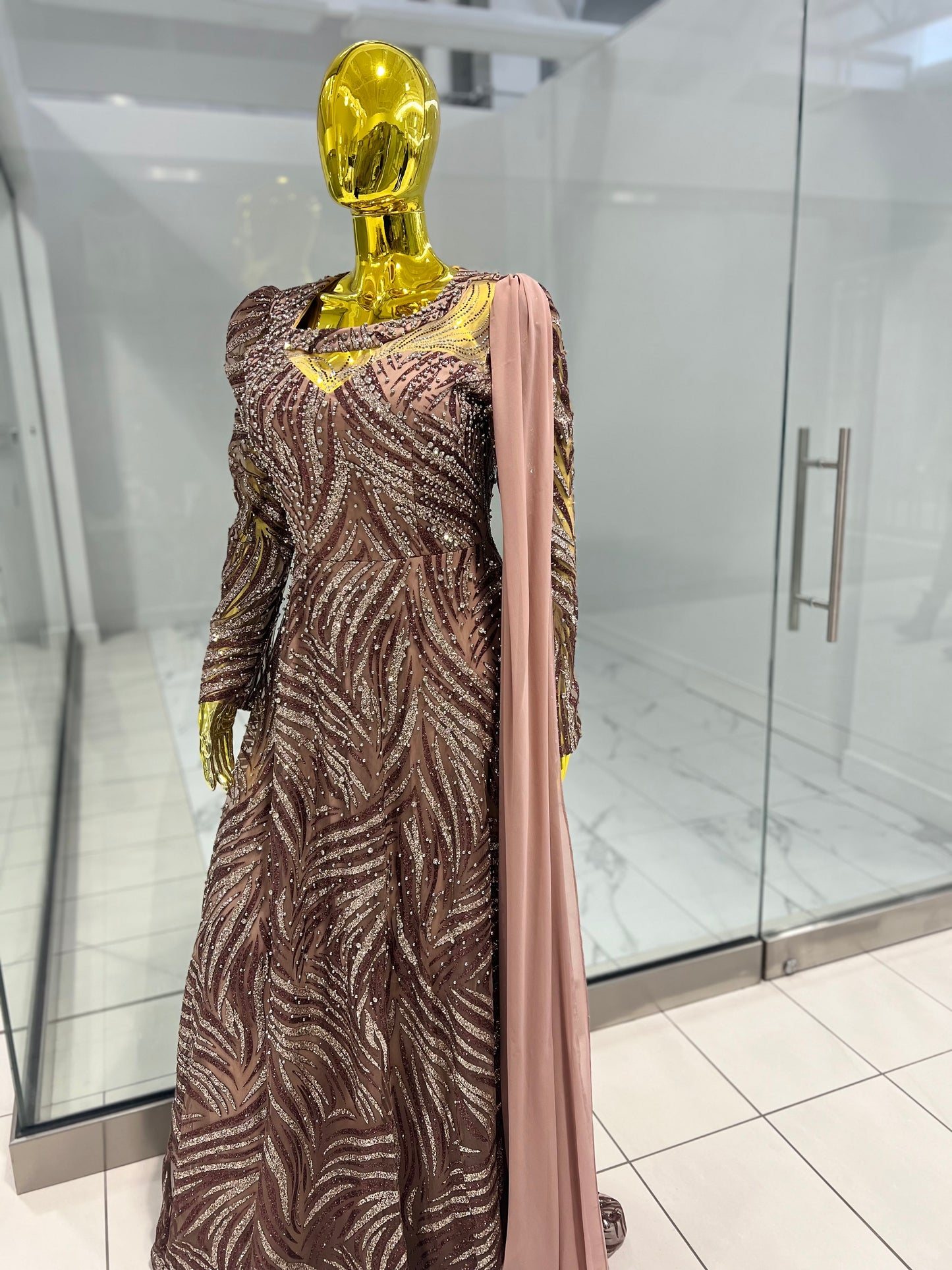 Embellished Evening Dress