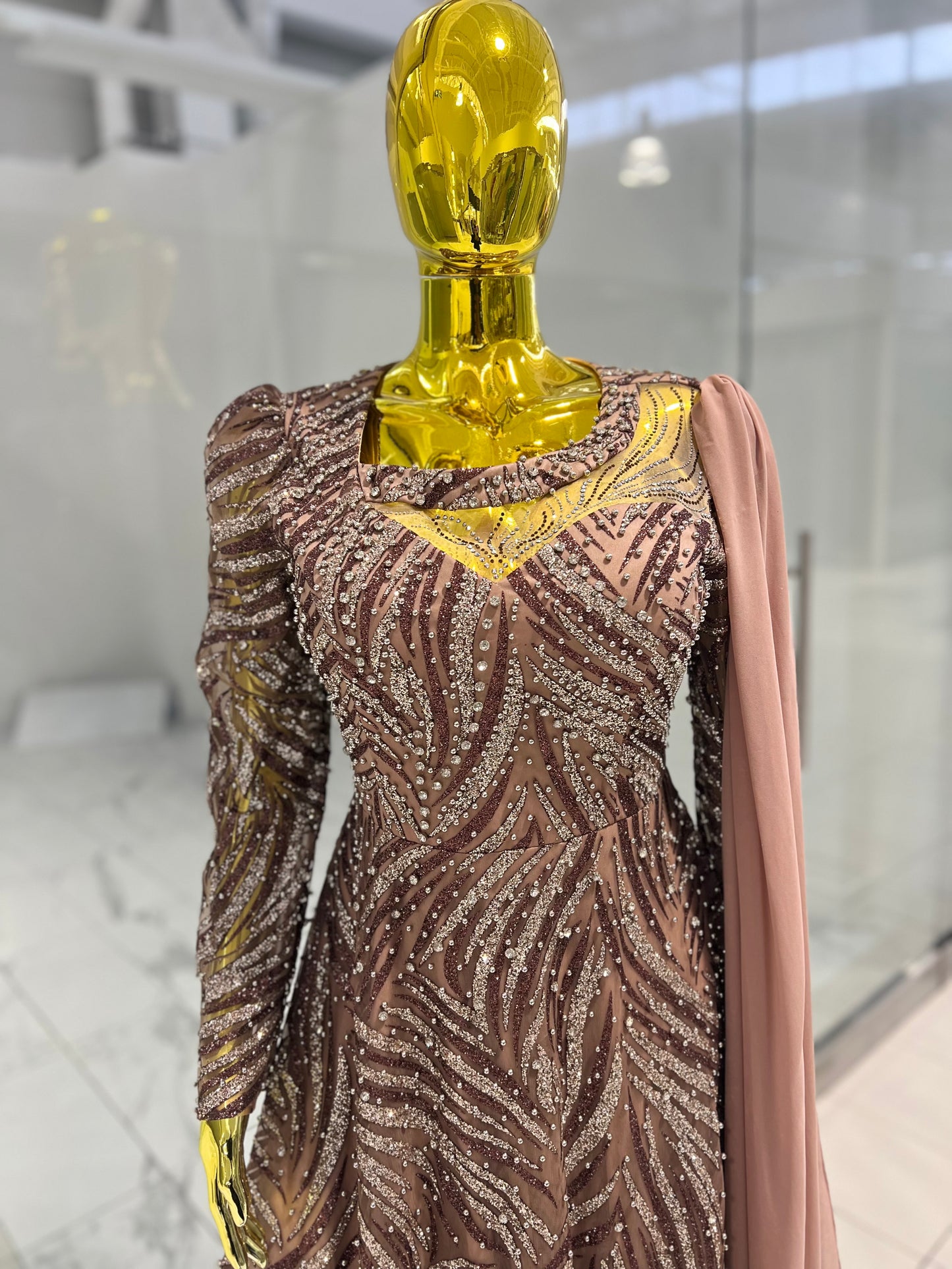 Embellished Evening Dress